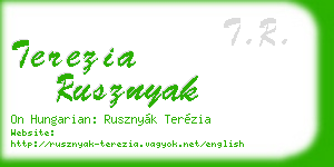 terezia rusznyak business card